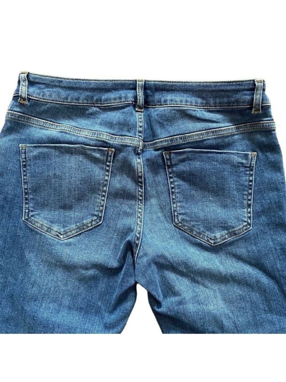 asos Low Rise Skinny Cropped Cotton Denim Blue Jeans Size 30/26 Size 30/26 - Picture 3 of 8